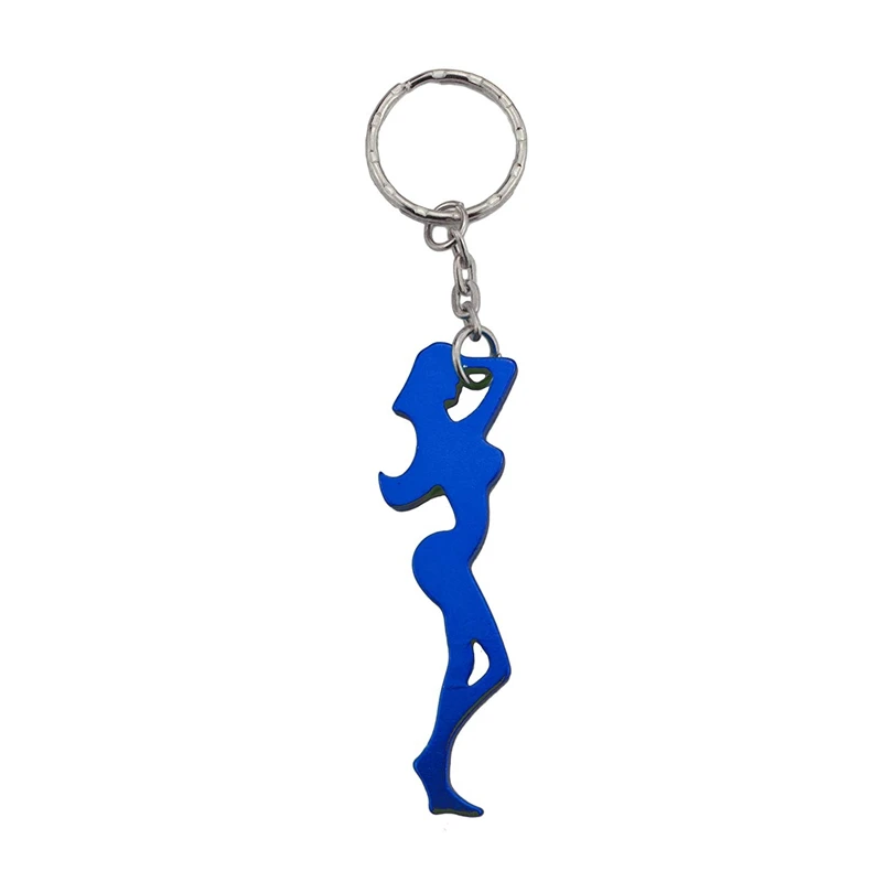 Алюминиевая для пивной бутылки открывалка брелок девушка форма мини открывалки ключей коллектор EDC Карманный Брелок-открывалка Забавный подарок