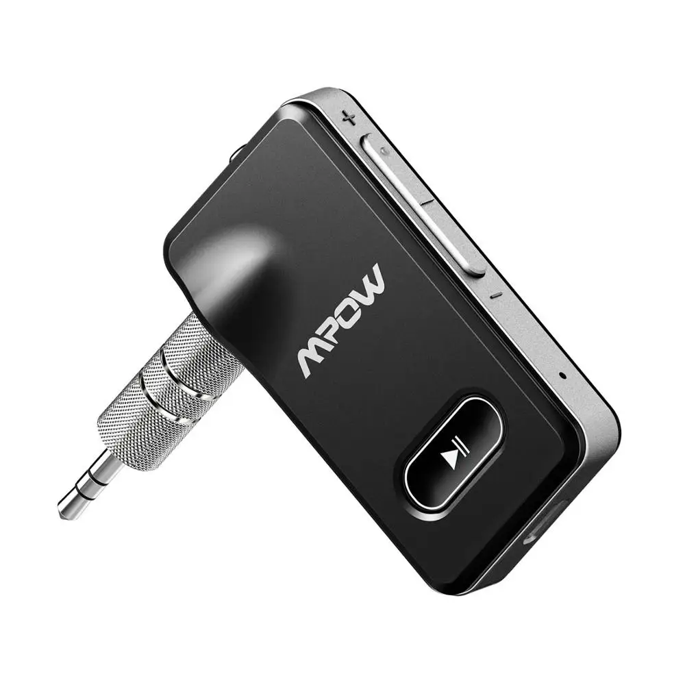 Black with Silver Mpow bluetooth-адаптер, приемник стерео качество звука адаптер автомобильная аудиосистема беспроводной приемник с микрофоном Поддержка Siri - Цвет: Black with Silver