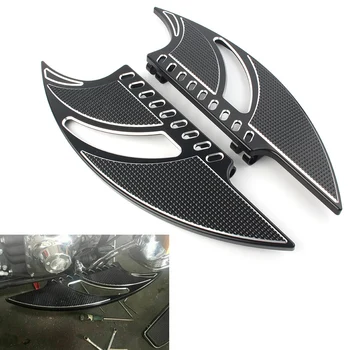 

Motocycle Driver Stretched Floorboards Front Floor Board Inserts For Harley Touring Softail Dyna FLD 1985-2015 Black