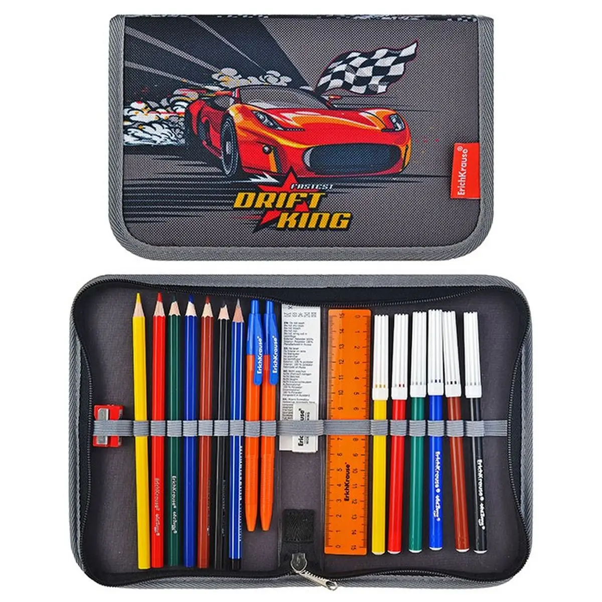 Estuche para lápices-libro con funda para lápices, 135x205x30mm - Suministros para y escuela