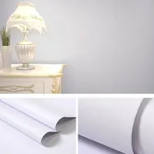 Matt Pure White Decorable Film Renovation Waterproof DIY Wallpaper Living Room Self-Adhesive Home Decorative Sticky Wall Sticker