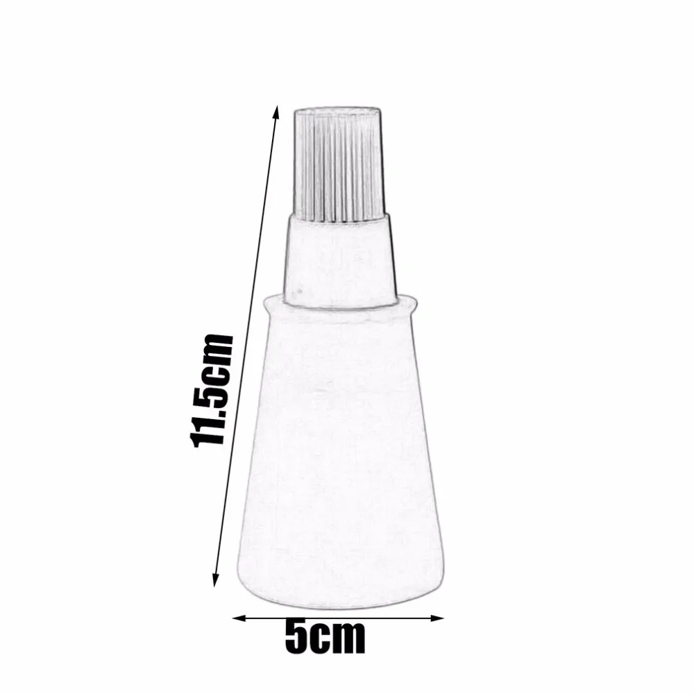 Green Silicone BBQ Cleaning Basting Oil Brush Grill Oil Bottle Brushes Tool Heat Resisting Barbecue Cooking Accessories