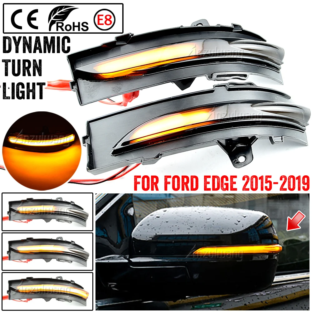 LED Dynamic Turn Signal Sequential Light Rearview Flashing Side Mirror