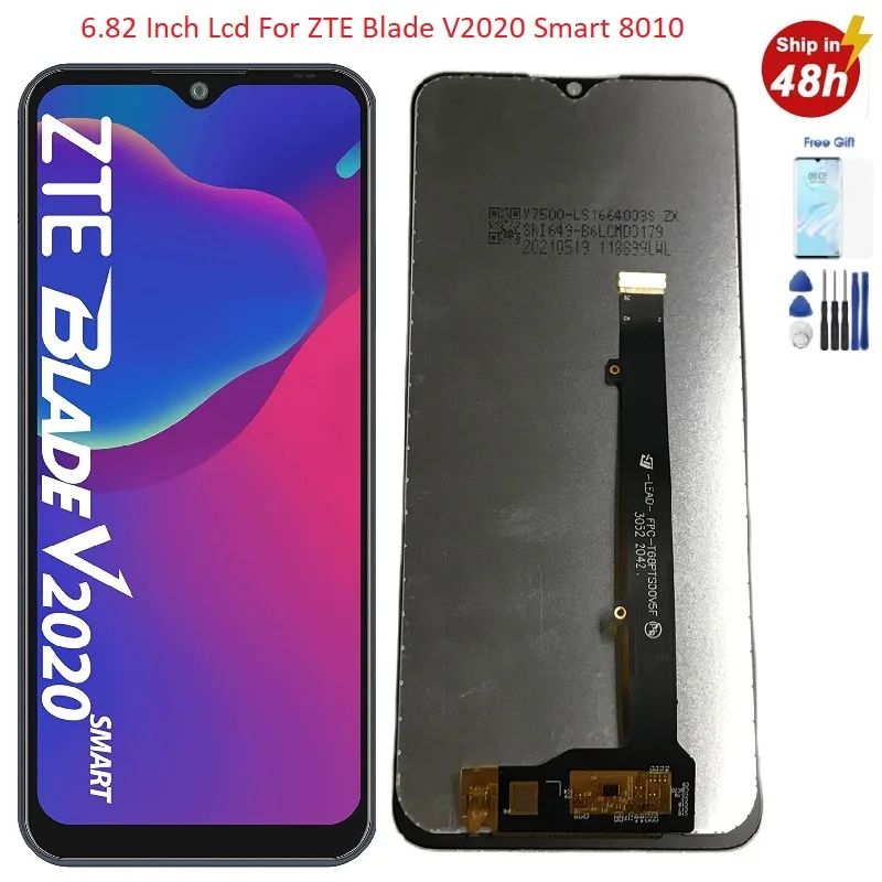 ЖК-дисплей 6 82 дюйма для ZTE Blade V2020 умный с сенсорным экраном в сборе дисплей 8010 |