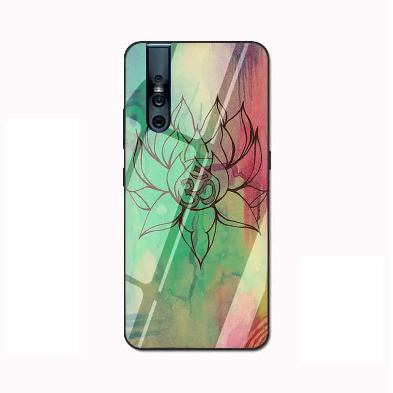 G12 EWAU АУМ Ом Йога специальный закаленное стекло чехол для телефона VIVO V9 V15 Y17 Y85 Y89 Y93 Y95 Y91 C - Цвет: G12