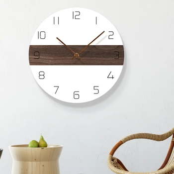 

Digital Clock Home Decor White Wall Cloks Modern Design Living Room Decoration Kitchen Hanging Watch reloj de pared 3d grande
