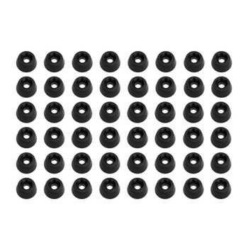 

200Pcs Black Furniture Chair Table Feet Leg Bottom Non-Slip Anti-Skid Glides Wooden Floor Protector Non-Noise Screw On Pad