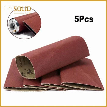 

5Pcs Polishing Sanding Belt Fits 3"x9" Expandable Rubber Drum Sander for Wood, Furniture and other Non-Metal Polishing 60~180#