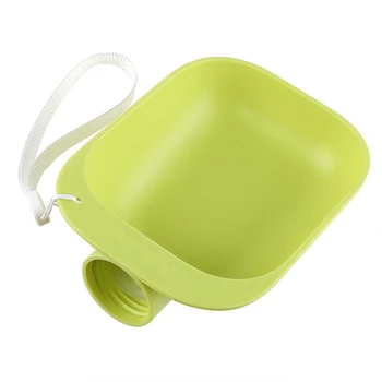 

New Hot Plastic Pet Water Bottle Attachment Bowl For Dog Cats Outdoor Portable Feeder For Water And Food