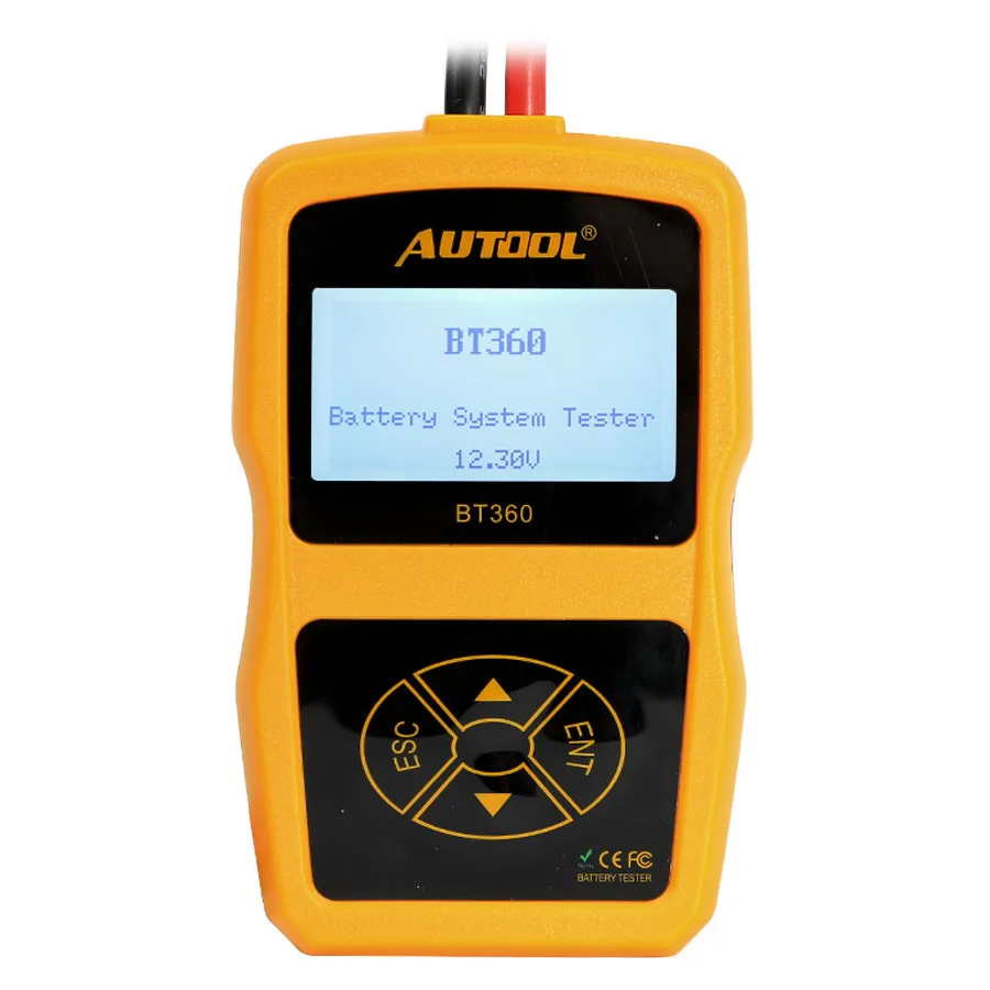 

Original High Quality AUTOOL BT360 Car Battery Tester 12V Digital Analyzer 2000 CCA 220AH Multi-Languages BAD Cell Test Car Tool