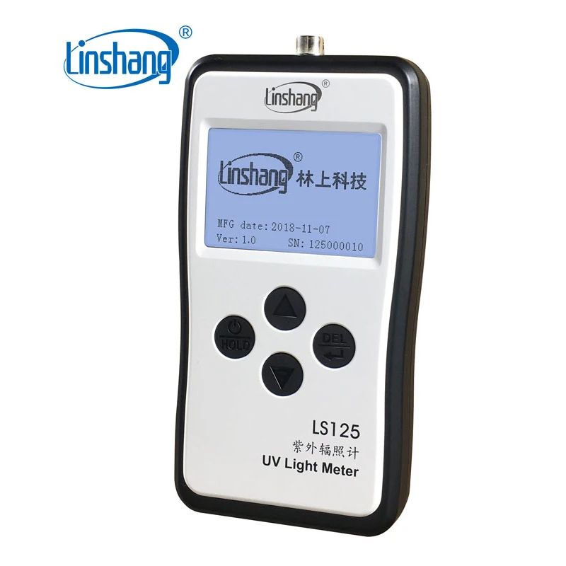 Linshang LS125 УФ-светильник, измеритель ультрафиолетовой мощности, интенсивность УФ-излучения, энергия для 365Nm 395Nm UVA светодиодный UVB UVC водонепроницаемый датчик