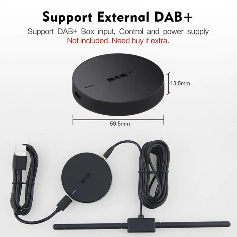 DAB+ 008 цифровой аудио вещательный приемник коробка 5 в USB порт DAB для Android 5,1 автомобильные стереосистемы