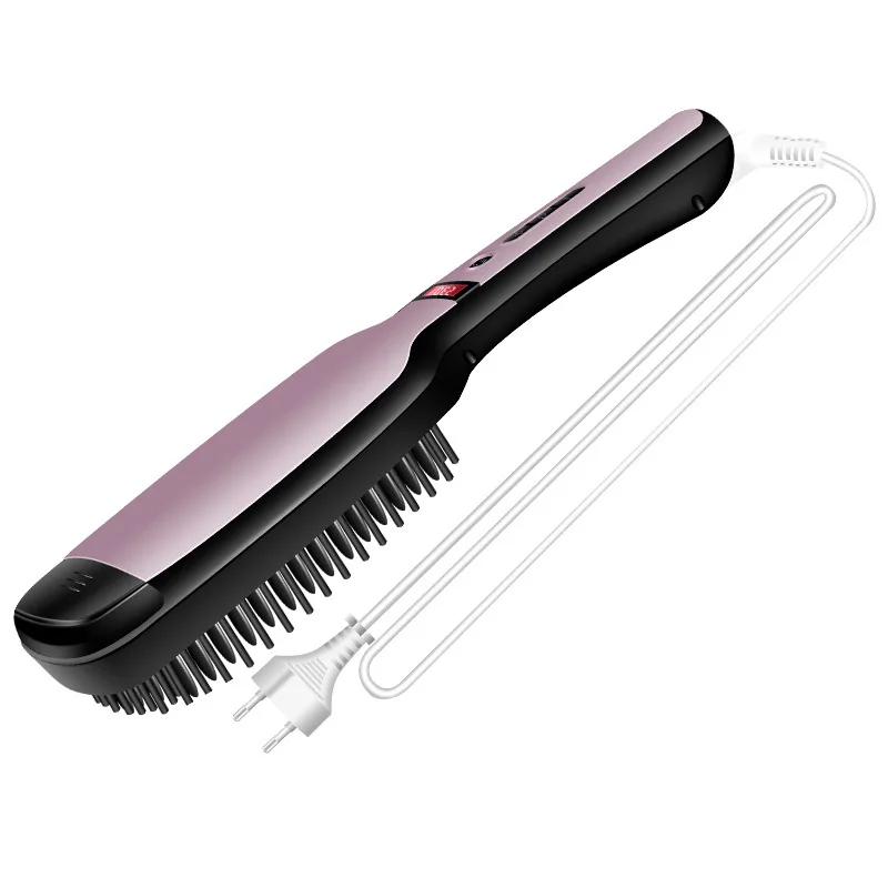 KM-HC111 электрическая расческа для выпрямления волос фен-щетка с ЖК-дисплеем щетка для выпрямления волос выпрямитель для бороды стайлер для волос