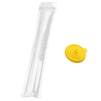 

100PCS Ice Bags with Funnel DIY sicle Maker Ice Sucker Maker Ice Cream Makers sicle Molds