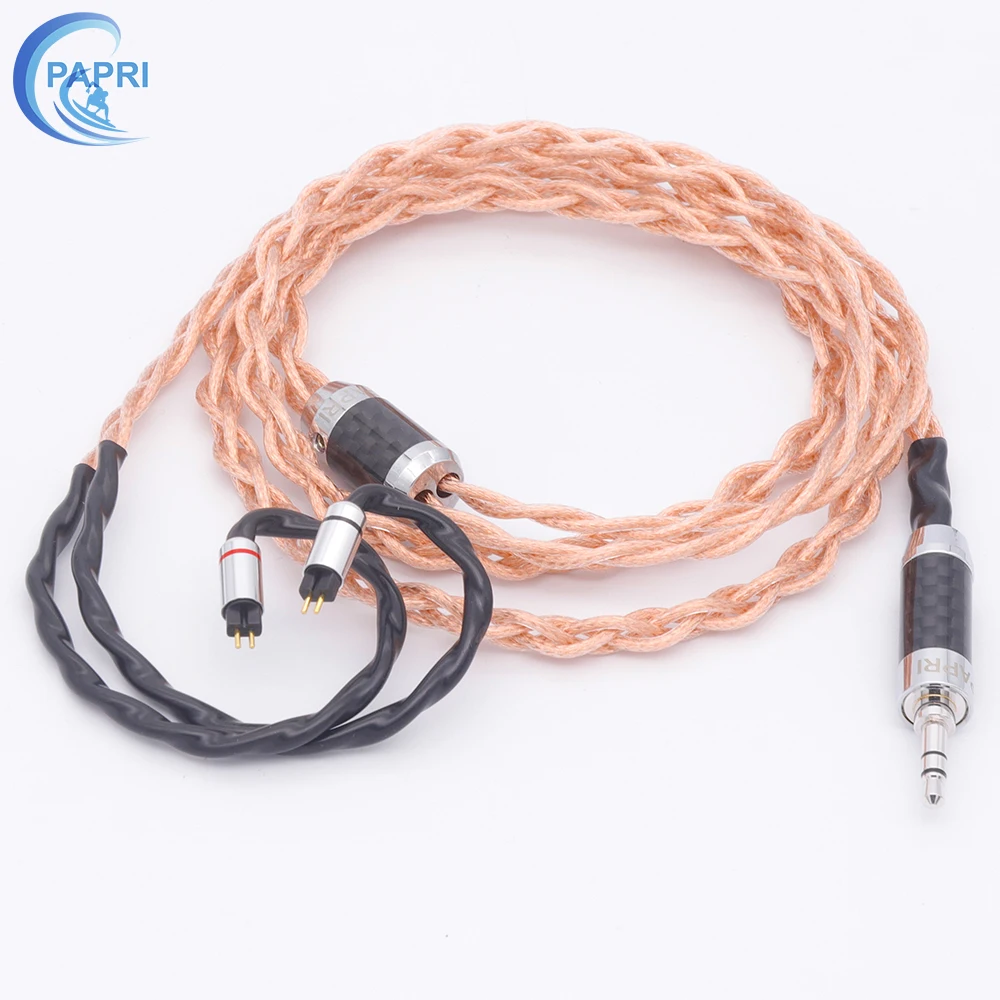 PAPRI GSX 01 7N 2 5 3 5stereoscopic 4 4 balance OCC Copper Balanced Earphone Cable For Most MMCX 0 78mm Headphone Upgrade Cables