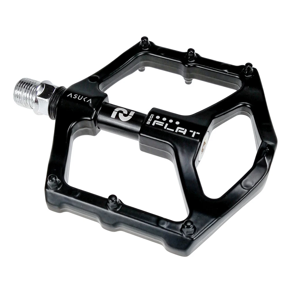 Ultra-light Bicycle Pedals Aluminum Alloy Black Mountain Bike Flat Big Foot Road Mtb Accseeorios Part | Спорт и развлечения