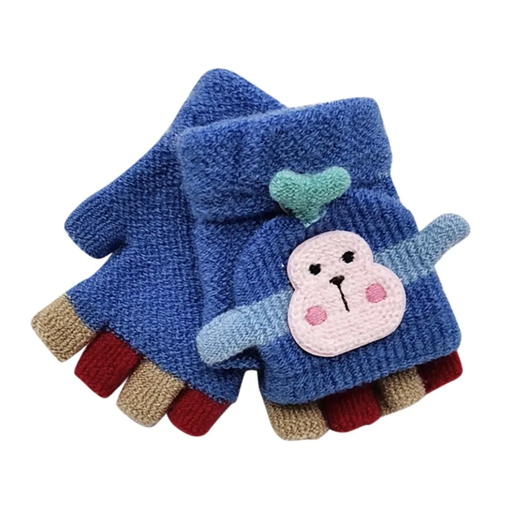 Зимняя теплая одежда для малышей Детские перчатки Рождественские варежки мультяшный осьминог милые теплые детские перчатки для маленьких мальчиков и девочек