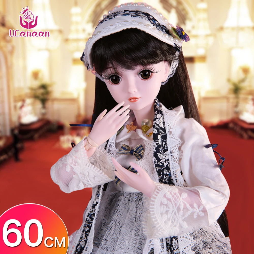 UCanaan 23,6 ''BJD SD кукла 19 шаровых суставов куклы с одеждой наряд обувь парик волосы макияж для девочек - Цвет: style15