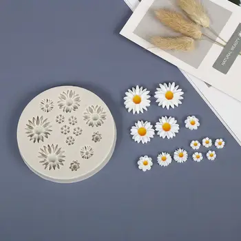 

2020 New Floral Resin Mold Rose Flower Daisy Flower Pendant Silicone Mold Jewelry Tools