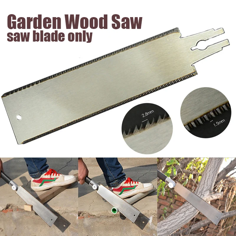 

Double Edge Razor Saw Blade Japanese Ryoba Style Pull Saw Blade Hand Tools for Woodworking Fruit Tree Pruning Tool