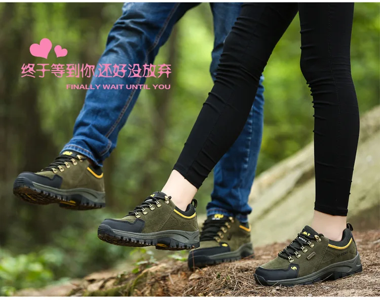 Qi feng camel; сезон осень-зима; ботинки для скалолазания; COUPLE'S Suede; Уличная обувь; походная обувь; повседневная спортивная обувь с низким верхом