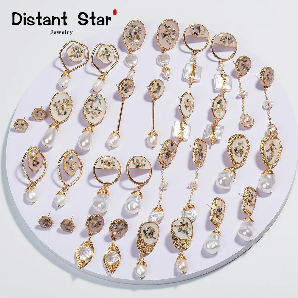 Женские серьги-подвески с бусинами и жемчугом | Украшения аксессуары