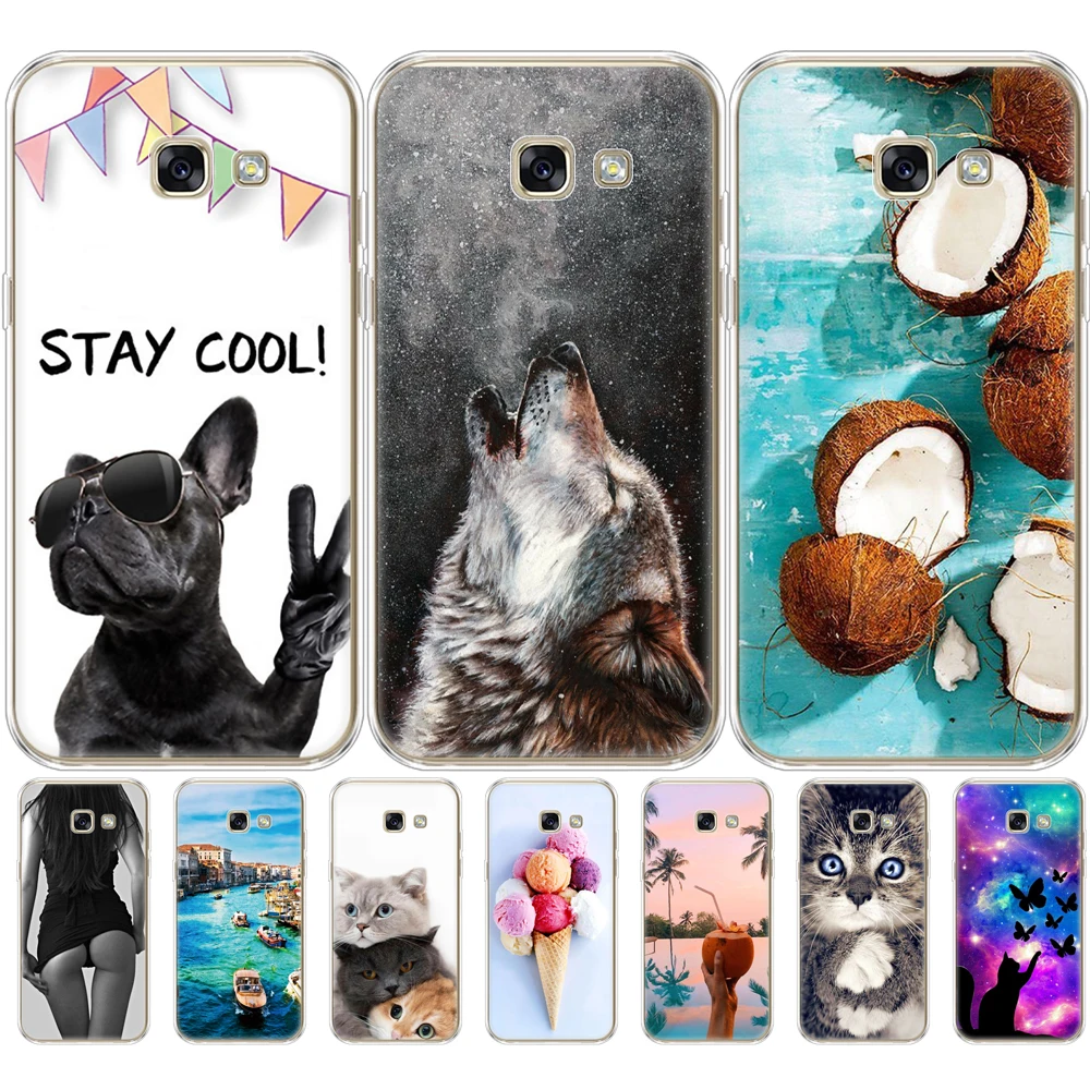 Custodia Per Samsung A5 2017 Silicone Morbido Telefono Tpu Per Samsung Galaxy A5 2017 Sm-A520F Cover Per Samsung Galaxy A5 2017 Marmo