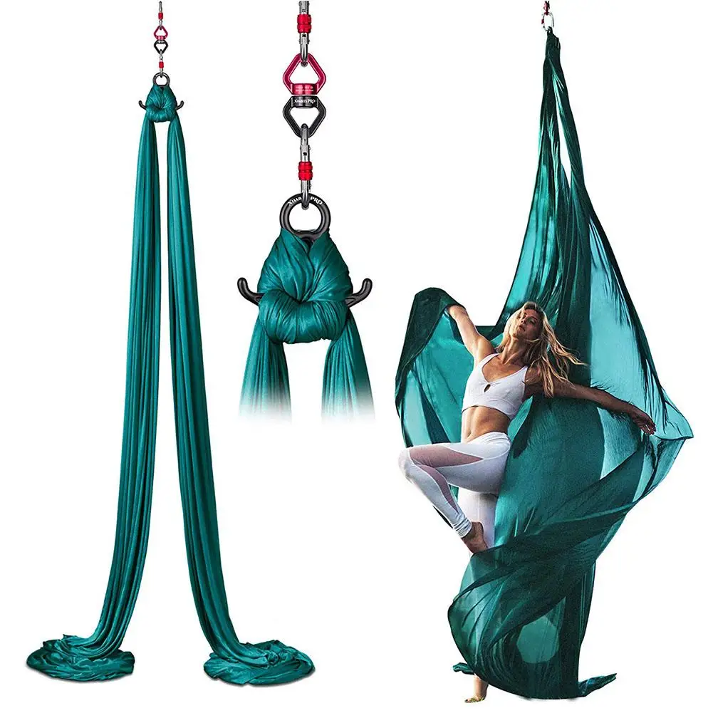 

Full Set Anti-gravity Aerial Yoga Hammock Flying Swing Trapeze Yoga Inversion Exercises Device Home GYM Hanging Belt