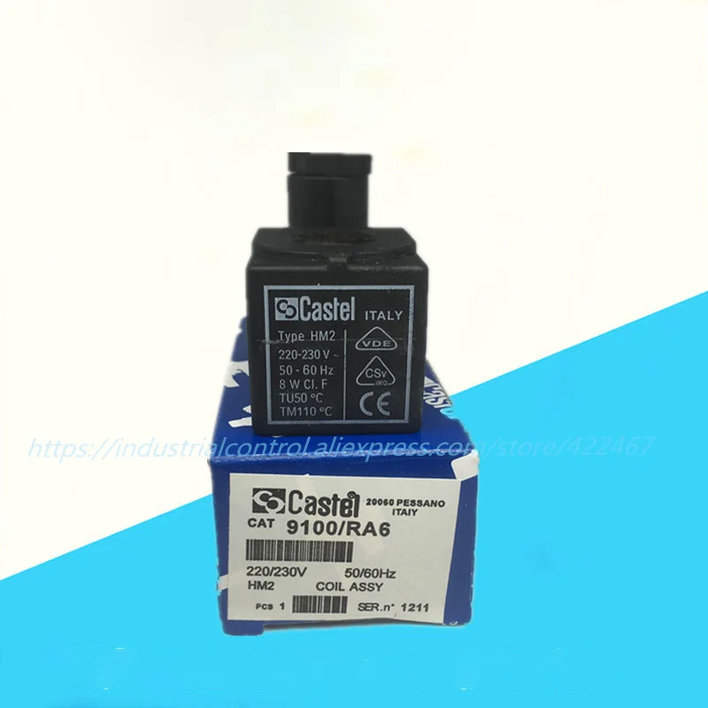 Castel New Solenoid Valve Coil Type HM2 220-230V 8W TU50 - AliExpress 1420