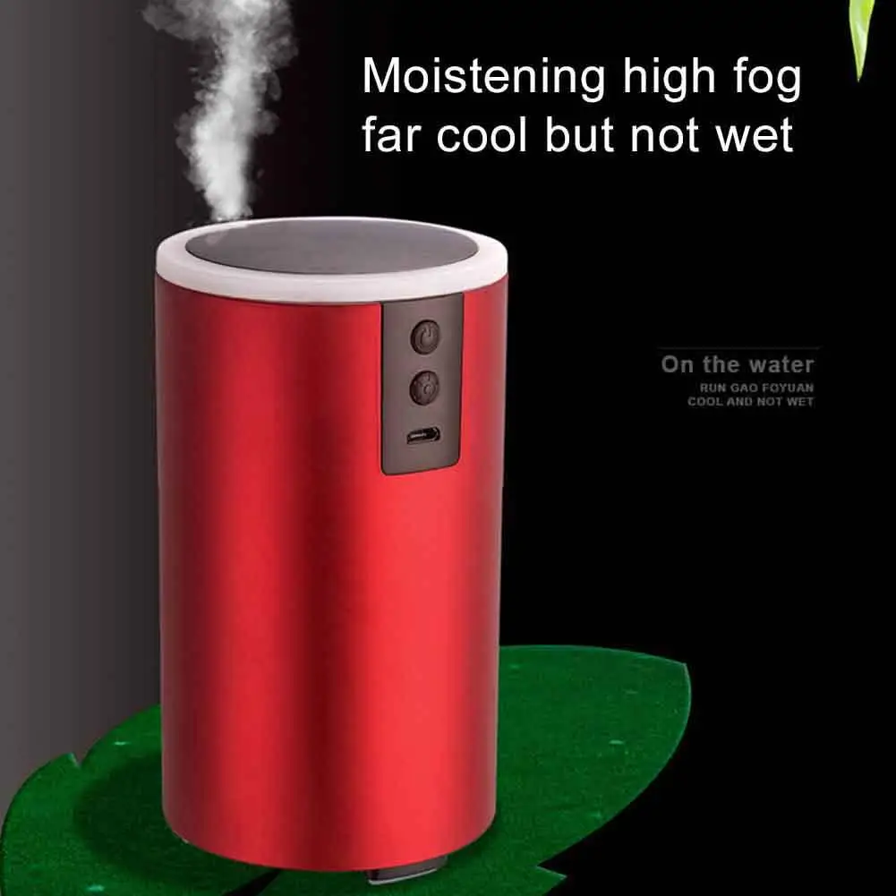 

42ml Mini LED Light USB Rechargeable Air Mist Humidifier Office Aromas Diffuser