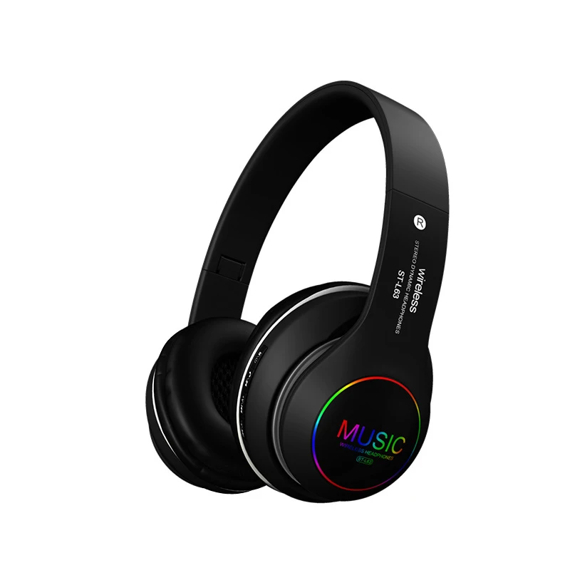 Wireless Bluetooth Headphones Stereo Gaming Headset Support TF Card With Mic US