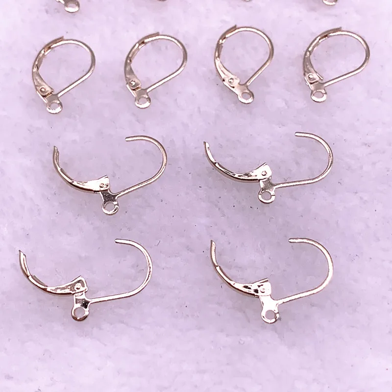 New 20pcs/lot 15*10mm French Lever Earring Hooks Wire Settings Base Hoops  Earrings DIY Jewelry Making Supplies - AliExpress