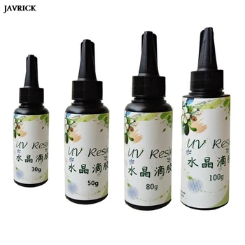 

UV Resin Hard Crystal Clear Glue 30g 50g 80g 100g Ultraviolet Curing Epoxy Handmade DIY Craft Jewelry Making Tools
