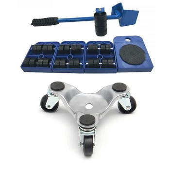 

1 Set Furniture Transport Lifter Tool Set & 4Pcs Moves Furniture Tool Transport Shifter Moving Wheel Slider Remover