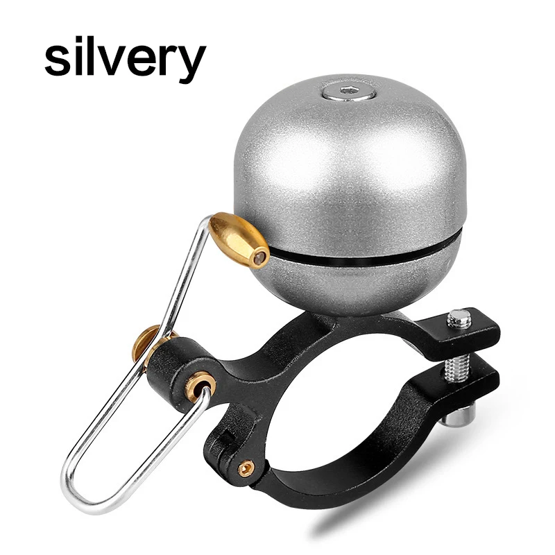 Silvery Алюминиевый велосипедный звонок Сигнализация MTB дорожный велосипед Руль кольца Рог чистый громкий звук Предупреждение ющий сигнал Аксессуары для велосипеда - Цвет: Silvery
