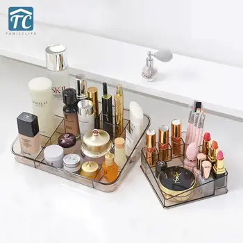 

Transparent Cosmetic Storage Box Cosmetic Case Makeup Brush Lipstick Shelf Dressing Table Storage Box Glove Box