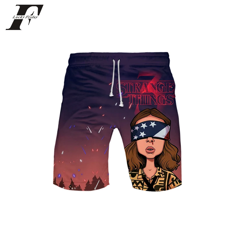 Странные Вещи хип-хоп 3D печатные летние шорты для мужчин и женщин модные короткие трендовые пляжные шорты в повседневном стиле harajuku kpop трусы