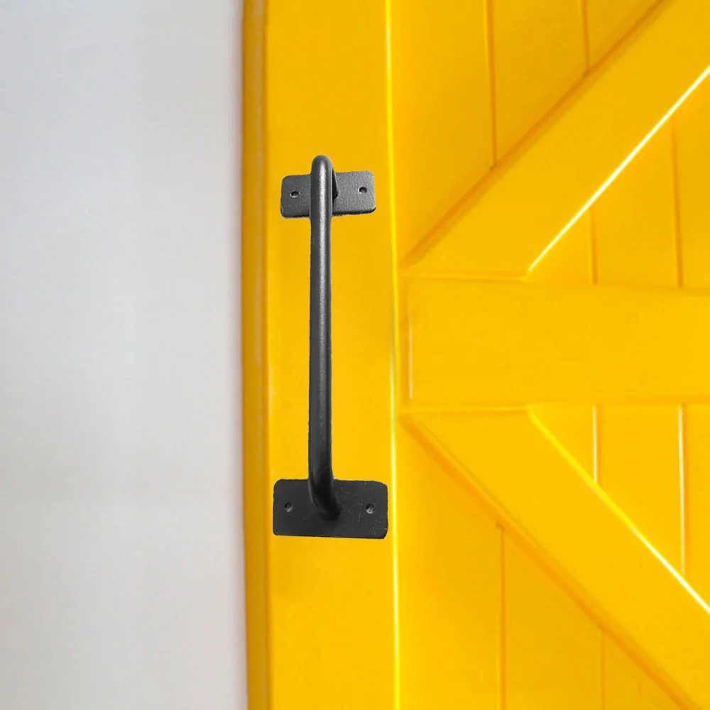 

1pc Carbon Steel Handles For Sliding Barn Door Handle Black Iron Long Steel Home Appliances New Arrivals