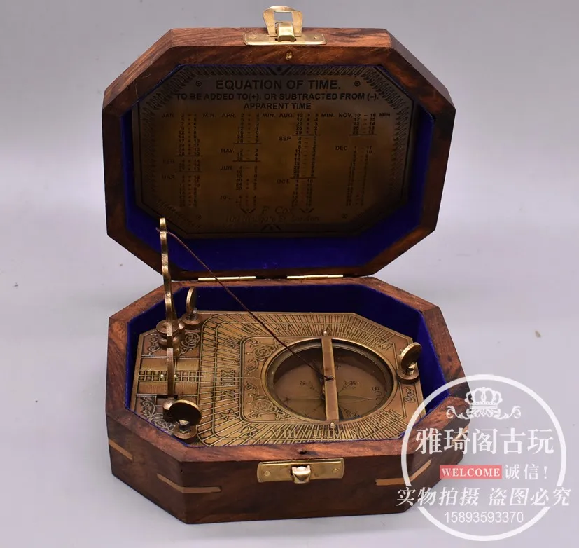 Antique Collection Decoration Compass Compass Antique Brass 