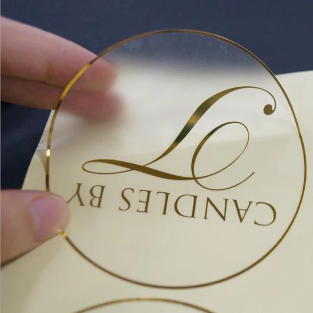 Personalized gold foil stickers, used for wedding gifts, custom name  business transparent labels - AliExpress