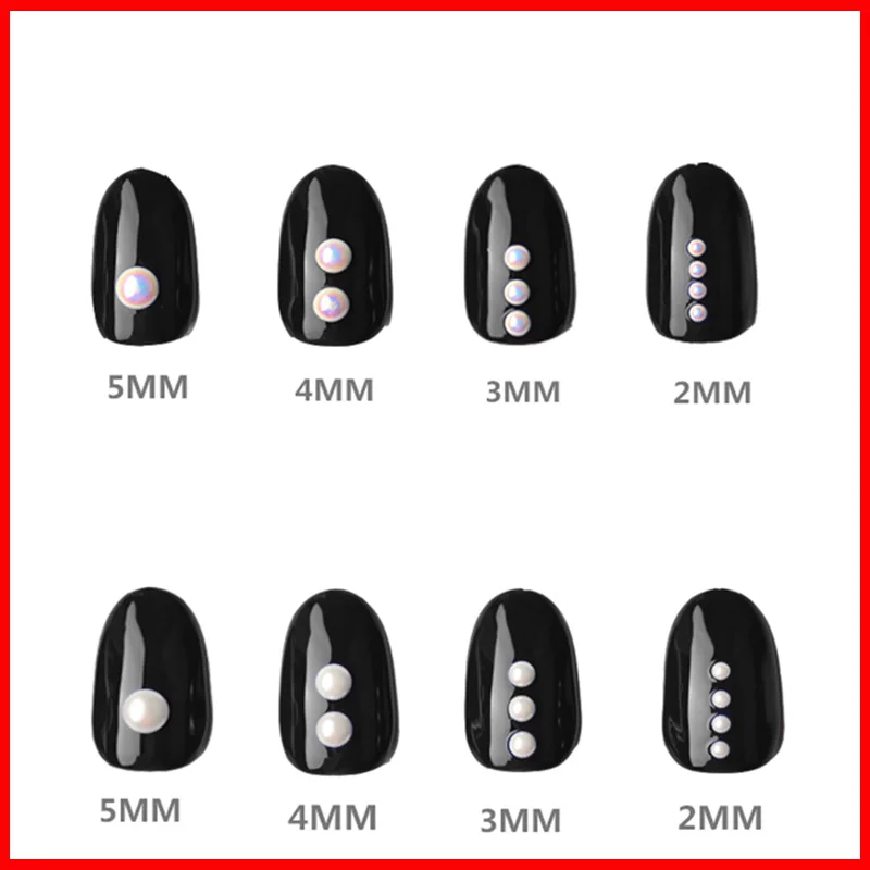 

Colorful Pearl Nail Rhinestone Crystal Nail Accessories For Nails 3D Nail Art Mixed Decoration Gems Need Nail Gel Polish