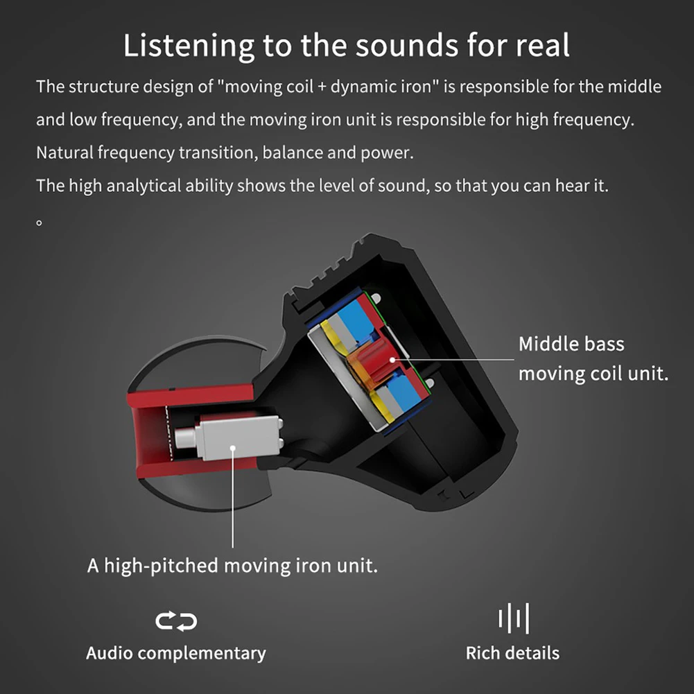 TRN V20 портативный бас-вкладыши съемные HiFi музыка анти-шумовой микрофон качество звука проводные наушники Спортивная гарнитура