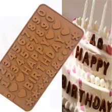 Цифровой алфавит силиконовые формы рождения формы для выпечки Форма для сладостей торт декоративное устройство для шоколада форма для выпечки