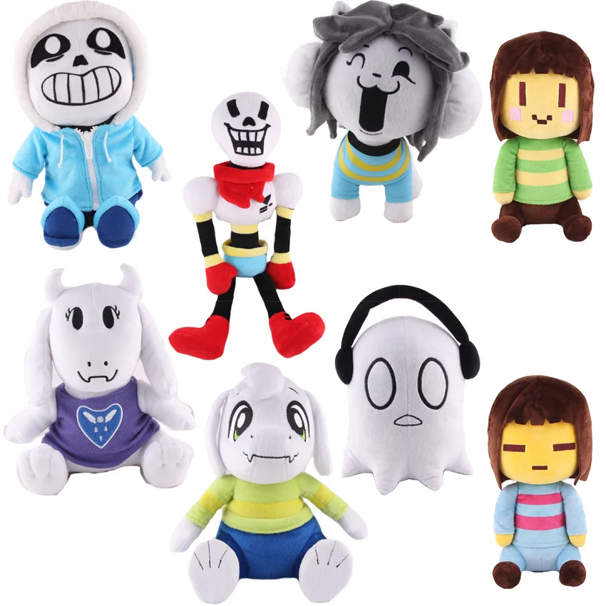 Мягкая кукла Undertale Sans Asriel Toriel Temmie Undyne плюшевая игрушка для детей рождественские