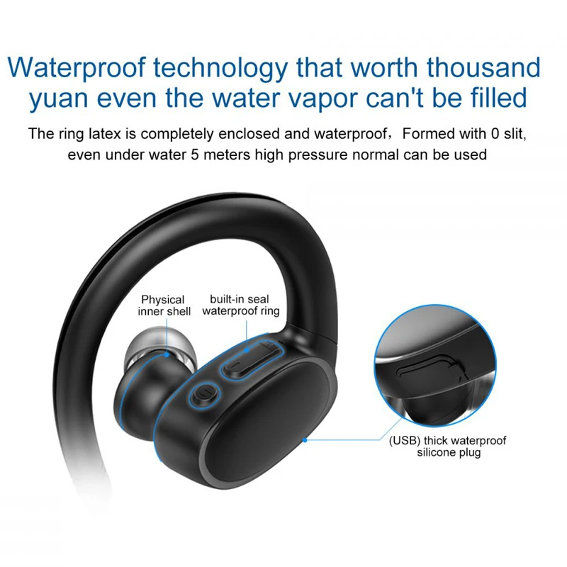 Wireless Headphone Mp3 Player Built-in 8G Memory Sports Running Waterproof Noise Reduction Stereo Handsfree Headset