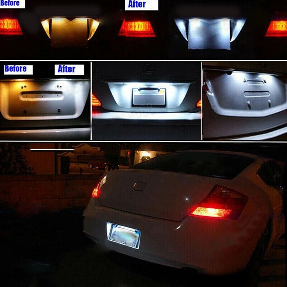 12V 18LED 6000K фонарь освещения номерного знака огни для Nissan хакер Qijun Sunshine марта