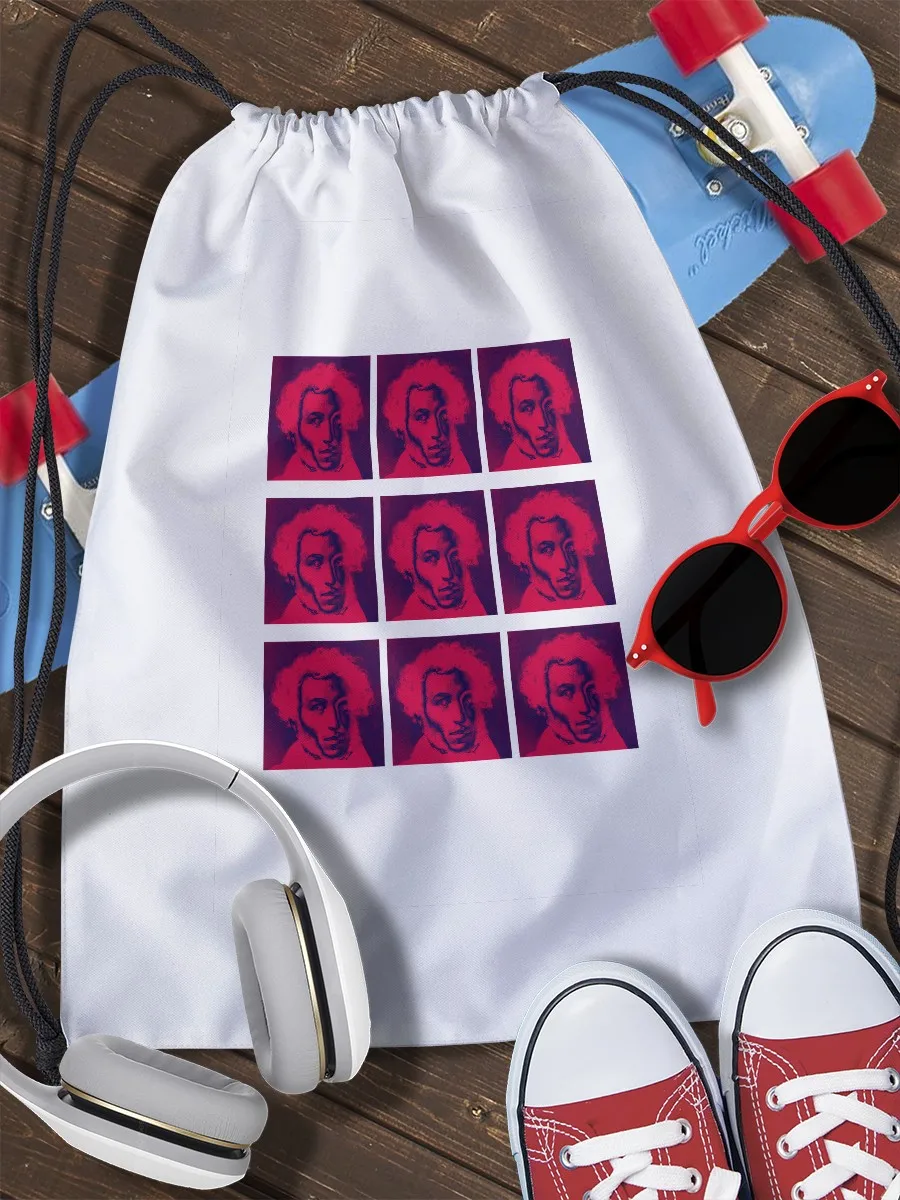 Bag for shoe replacement Alexander Pushkin (Alexander пушкин celebrity famous people)-20335 сменка bag shoes backpack items | Дом и