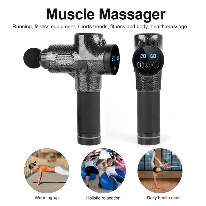 Electric Muscle Massage Fascial Gun Deep Tissue Muscle Massager Therapy Body Massage Relax Exercise Fitness Shaping Pain Relief