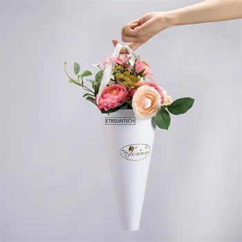 

100pcs Flower Rose Wrapping Paper Boxes Party Gift Cardboard Packaging Box Gift Bag Valentine's Day Wedding Party Decor New