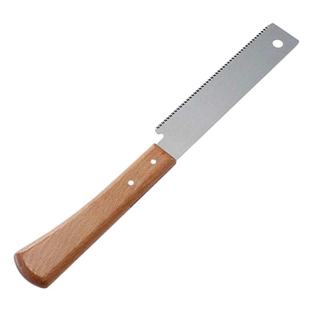 

12in Small Hand Saw Beech Wooden Handle Fine Cut Saw Household Woodworking Garden Pruning Flush Cutting Trimming Tool 17Sawtooth